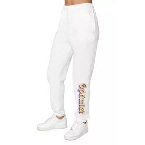 SPIRITUAL GANGSTER Optimist Laguna Sweatpants Sz L White Graphic 100% Cotton